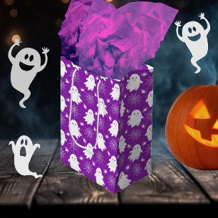 Bolsa De Regalo Mediana Fantasmas de corte Arañas Halloween de Spider