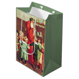 Bolsa De Regalo Mediana Father Christmas Blowing The Horn