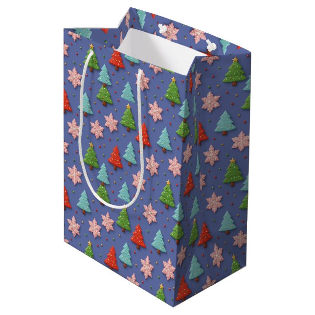 Bolsa De Regalo Mediana Faux Cookies in Clay Christmas Gift Wrap (Angulo reverso)