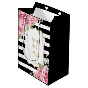 Bolsa De Regalo Mediana Favor de fiesta bonito de los rosas del rosa de la