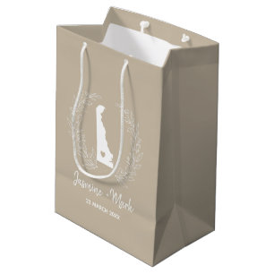 Bolsa De Regalo Mediana Favor de Reunión Familiar de Matrimonio de Destino