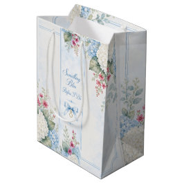 Bolsa De Regalo Mediana favor de vela para ducha de novia algo azul