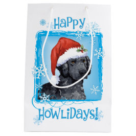 Bolsa De Regalo Mediana Felices Howlidays Curly Coated Retriever