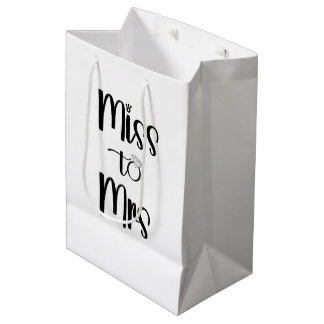 Bolsa De Regalo Mediana Felicidades por el compromiso de boda de Señorita