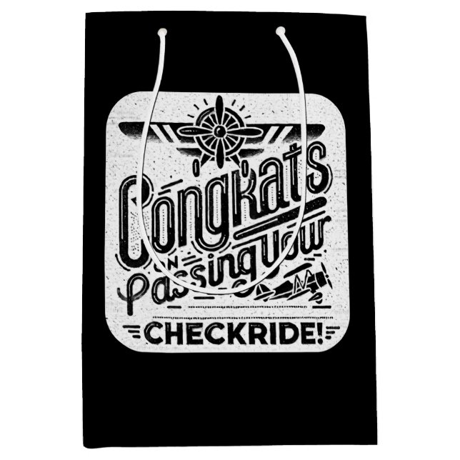 Bolsa De Regalo Mediana ¡Felicidades por pasar tu chequera! (Anverso)