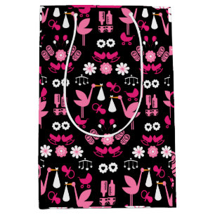 Bolsa De Regalo Mediana Felicitaciones a los Chicas gemelos Stalk Delivery