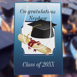 Bolsa De Regalo Mediana Felicitaciones Al Sobrino Que Se Graduó