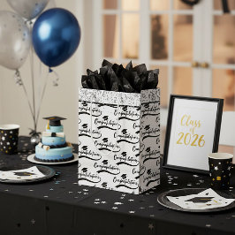 Bolsa De Regalo Mediana Felicitaciones gorra de grado