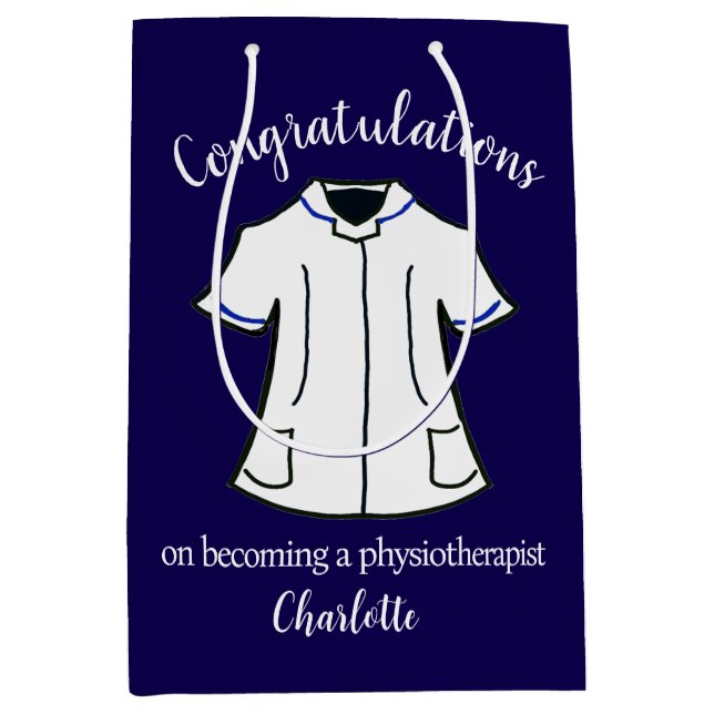 Bolsa De Regalo Mediana Felicitaciones por ser fisioterapeuta (Anverso)