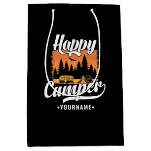 Bolsa De Regalo Mediana Feliz Camper Camping Viaje en Caravana