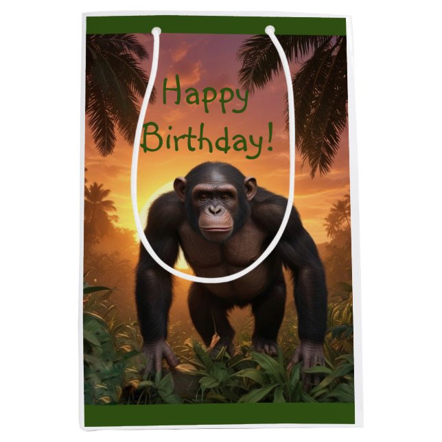 Bolsa De Regalo Mediana Feliz cumpleaños (Anverso)