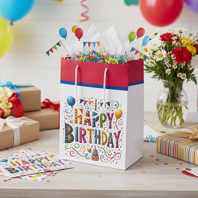 Bolsa De Regalo Mediana Feliz Cumpleaños (Subido por el creador)
