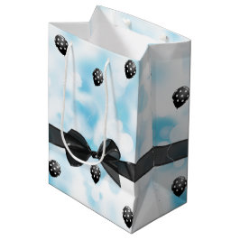 Bolsa De Regalo Mediana Feliz cumpleaños, bodas y globos de polka Dot