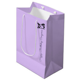 Bolsa De Regalo Mediana 'Feliz Cumpleaños Corgeous' Amantes de Corgi Dueño