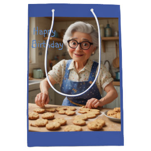 Bolsa De Regalo Mediana Feliz cumpleaños Gramma