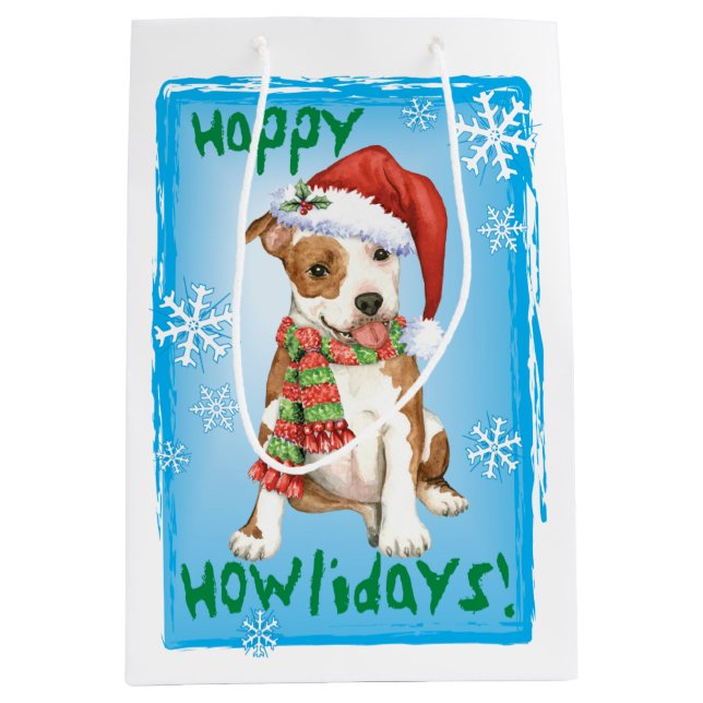 Bolsa De Regalo Mediana Feliz cumpleaños personal de Howlidays Am (Anverso)