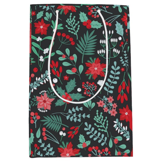 Bolsa De Regalo Mediana Feliz cumpleaños y Navidades felices (Anverso)