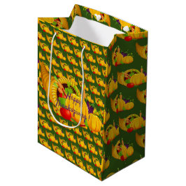 Bolsa De Regalo Mediana Feliz Día de Acción de Gracias