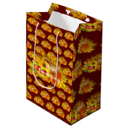 Bolsa De Regalo Mediana Feliz Día de Acción de Gracias