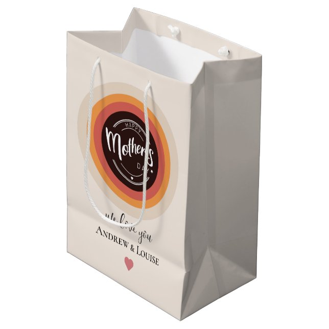 Bolsa De Regalo Mediana Feliz día de la madre (Angulo Anverso)