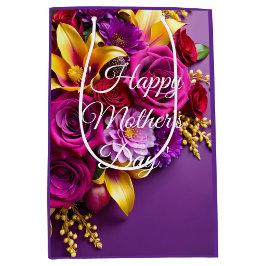 Bolsa De Regalo Mediana Feliz Día de la Madre