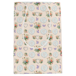 Bolsa De Regalo Mediana Feliz Día de la Madre Crema de vainilla