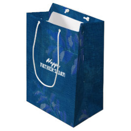 Bolsa De Regalo Mediana Feliz Día del Padre. Nombre personalizado