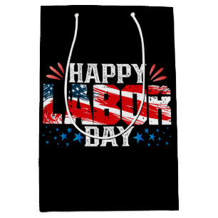 Bolsa De Regalo Mediana Feliz Día del Trabajo