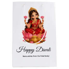 Bolsa De Regalo Mediana Feliz Diwali 