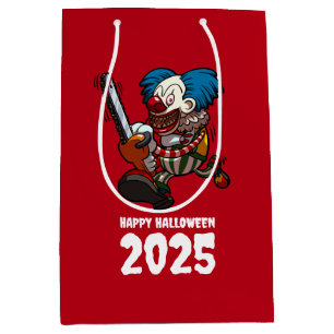 Bolsa De Regalo Mediana Feliz Halloween Añadir el año loco payaso de Chain