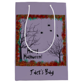 Bolsa De Regalo Mediana Feliz Halloween | Personalizar de Spiders Trees es