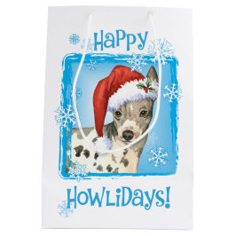 Bolsa De Regalo Mediana Feliz Howlidays American Hairless Terrier
