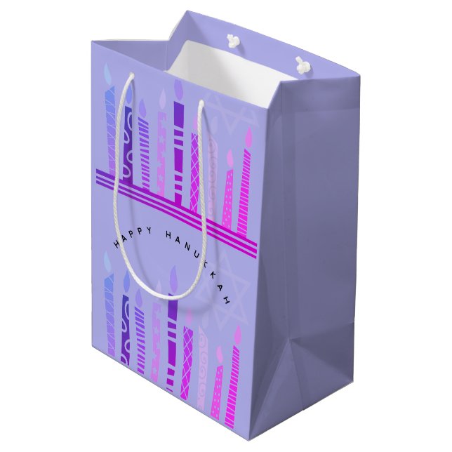 Bolsa De Regalo Mediana Feliz Janucá (Angulo reverso)