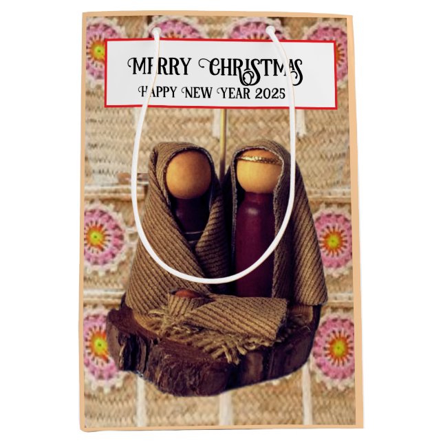 Bolsa De Regalo Mediana ¡Feliz Navidad! (Anverso)