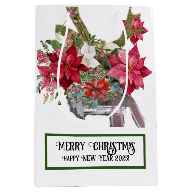 Bolsa De Regalo Mediana ¡Feliz Navidad! (Anverso)