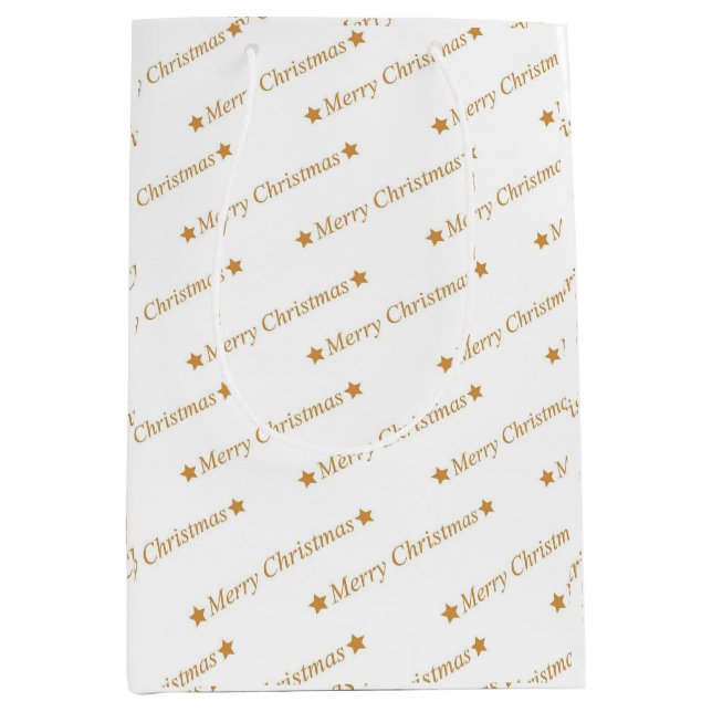 Bolsa De Regalo Mediana "Feliz Navidad" (Anverso)