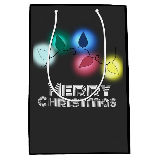 Bolsa De Regalo Mediana Feliz Navidad (Anverso)