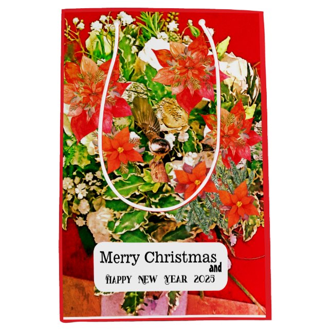 Bolsa De Regalo Mediana ¡Feliz Navidad! (Anverso)