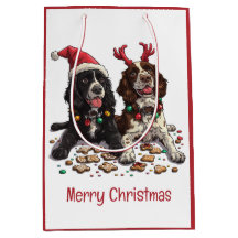 Feliz Navidad Cocker Spaniel Dogs