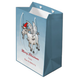 Bolsa De Regalo Mediana Feliz Navidad de La Cabra Voladora