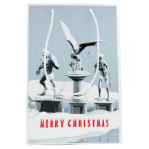 Feliz Navidad. Esculturas de hielo monstruosas
