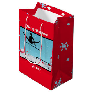 Bolsa De Regalo Mediana Feliz Navidad Gimnasia