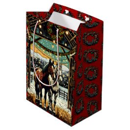 Bolsa De Regalo Mediana Feliz Navidad Personalizados Hornos