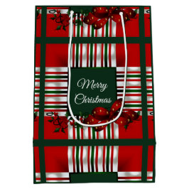 Bolsa De Regalo Mediana Feliz Navidad Red Green Plough