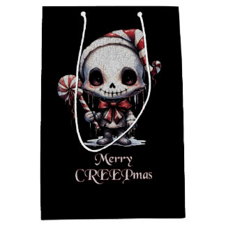 Bolsa De Regalo Mediana Feliz Navidad Spooky Gothic
