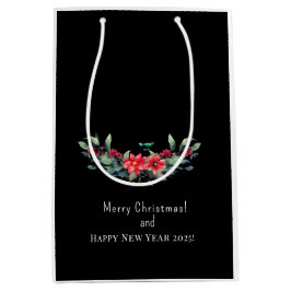 Bolsa De Regalo Mediana Feliz Navidad! Tarjeta