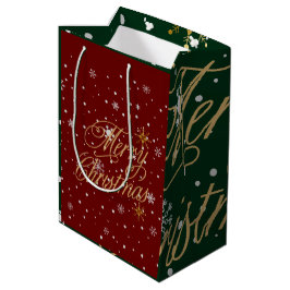 Bolsa De Regalo Mediana Feliz Navidad Tendencia de Vacaciones