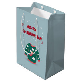 Bolsa De Regalo Mediana Feliz Navidad Ugly Sweater Angel