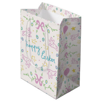 Bolsa De Regalo Mediana Feliz Pascua Saludo Bonito