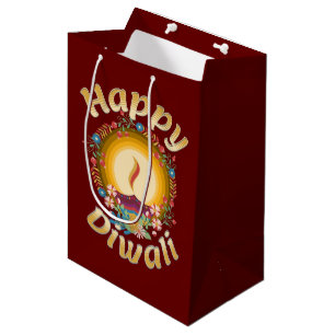 Bolsa De Regalo Mediana Festival Diwali de Luces Hindu Sikh Jain